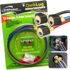 QwikLug Terminal Repair Kit Brass Contact Plating, Nylon Enclosure