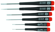6 Piece - Precision Slotted Screwdriver Set - #26090 - 1.5 - 4.0mm - Best Tool & Supply