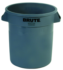 Brute - 10 Gallon Round Container - Double-ribbed base - Best Tool & Supply