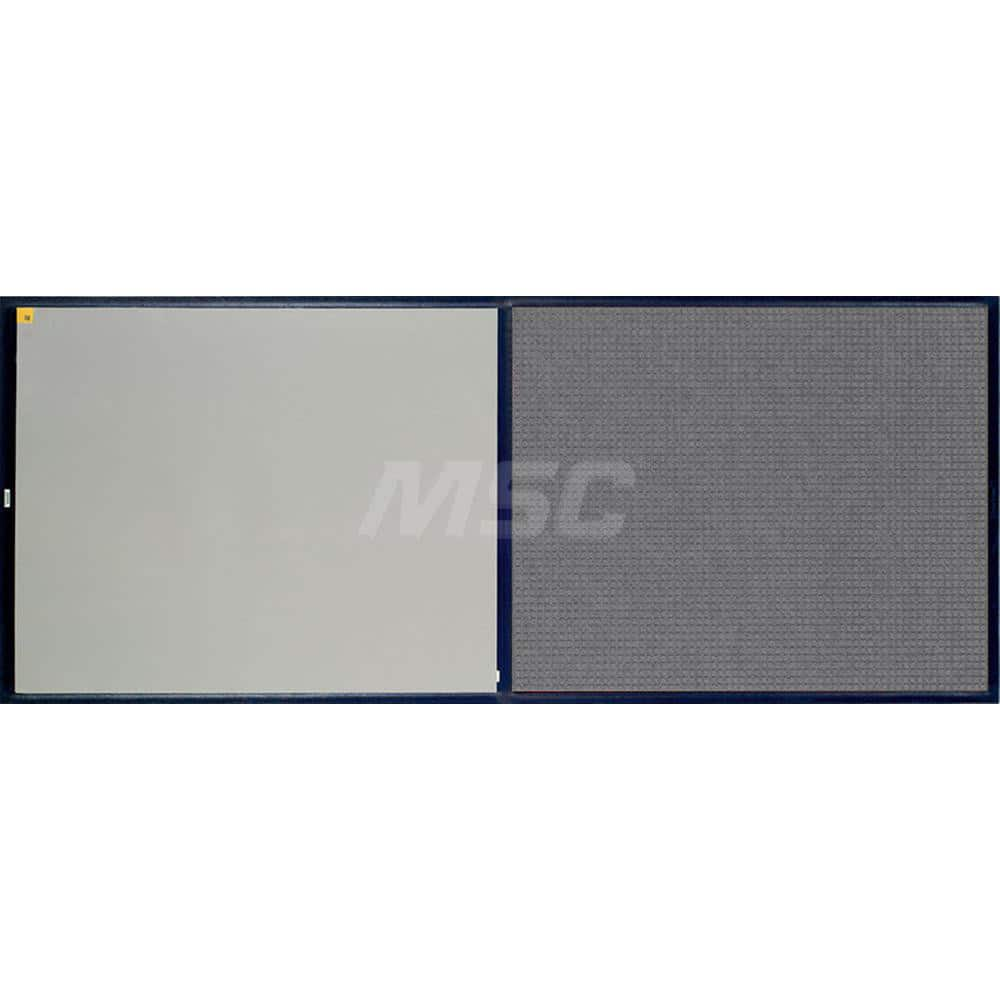 Clean Room Matting; Surface Material: Solution Dyed PET; Thickness (Inch): 3/8; Layers per Mat: 1; Color: Gray; Base Material: SBR Rubber; Surface Pattern: Raised Nubs; Standards: ASTM C1028-29; Flammability Standard DOC-FF1-70; PSC Code: 7220