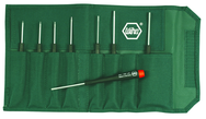 8 Piece - .028 - 1/8" - Precision Hex Inch Screwdriver Set In Canvas Pouch - Best Tool & Supply