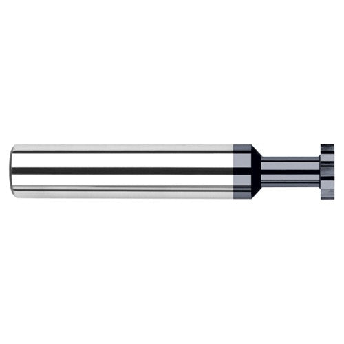 ‎0.5000″ (1/2″) Cutter Diameter × 0.0310″ (1/32″) Width × 1.5000″ (1-1/2″) Neck Length Carbide Square Standard Keyseat Cutter, 8 Flutes, AlTiN Coated - Exact Industrial Supply