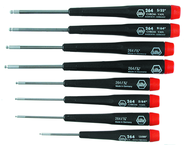 8 Piece - .050 - 5/32" - Precision Ball End Hex Inch Screwdriver Set - Best Tool & Supply