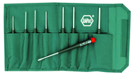 8 Piece - .050 - 5/32" - Precision Ball End Hex Inch Screwdriver Set in Canvas Pouch - Best Tool & Supply