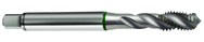 M10x1.5 6H 3-Flute Cobalt Green Ring Full Bottom 40 degree Spiral Flute Tap-Bright - Best Tool & Supply