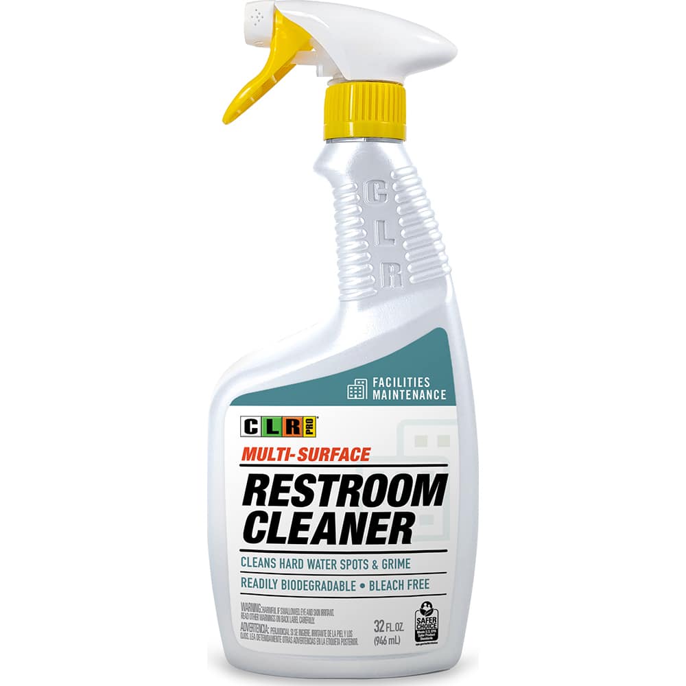 CLR Pro - Bathroom, Tile & Toilet Bowl Cleaners; Type: Bathroom Cleaner ; Application: Restrooms; Water Closets; Bathrooms; Rest Stop; Locker Rooms; Schools; Universities; Cafeterias ; Form: Liquid; Liquid Concentrate; Spray ; Container Size: 32 oz ; Con - Exact Industrial Supply