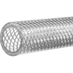 Value Collection - 1" ID x 1-1/4" OD, 25' Long, PVC Reinforced (3A) Tube - Clear, 120 Max psi, -50 to 150°F - Best Tool & Supply