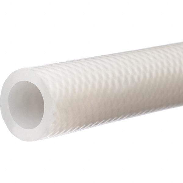 Value Collection - 1/4" ID x 1/2" OD, 5' Long, Silicone Reinforced (3A) Tube - Clear, 145 Max psi, -100 to 440°F - Best Tool & Supply