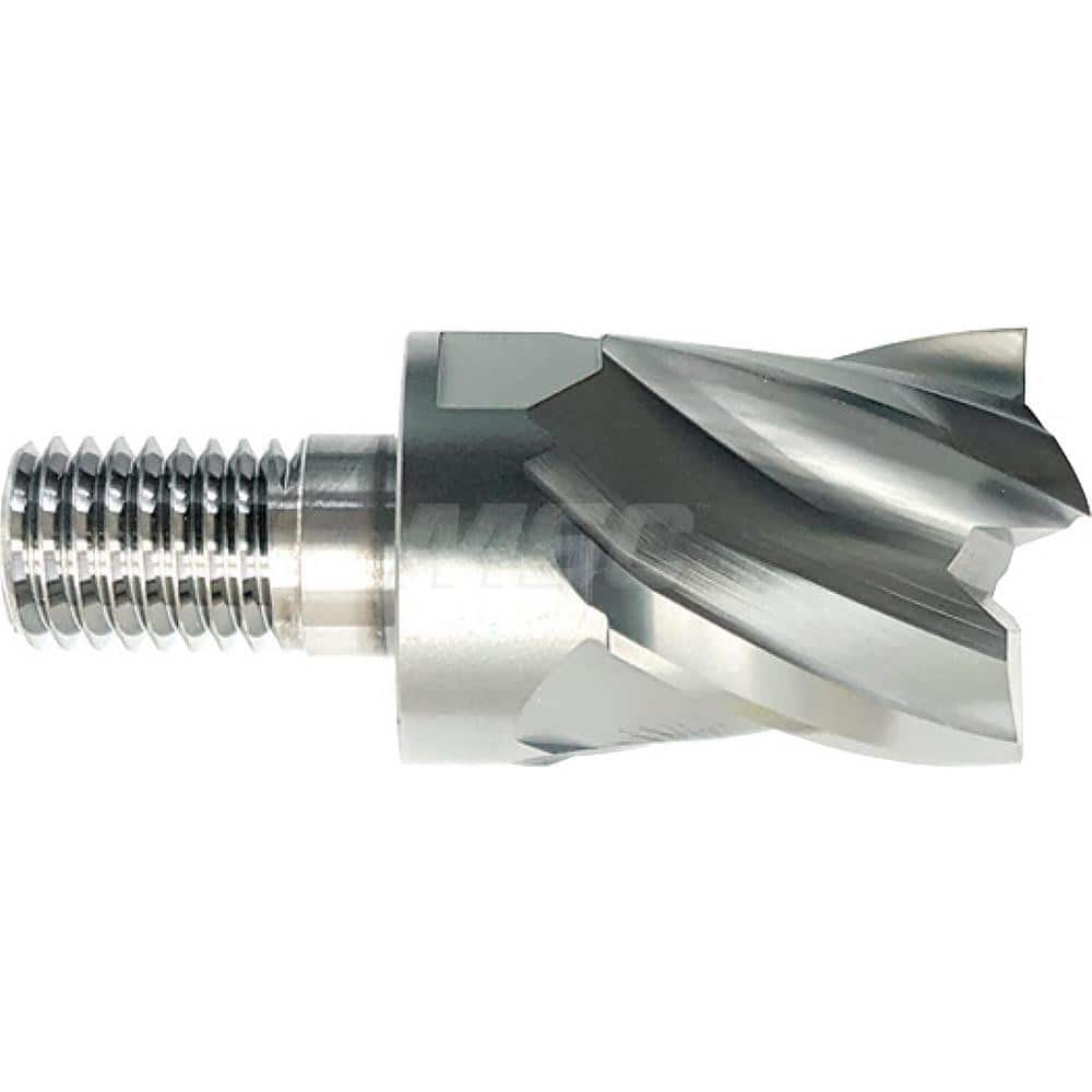 YG-1 - Square End Mill Heads; Mill Diameter (Inch): 3/4 ; Mill Diameter (Decimal Inch): 0.7500 ; Number of Flutes: 4 ; Length of Cut (Inch): 3/4 ; Length of Cut (Decimal Inch): 0.7500 ; Connection Type: M10 - Exact Industrial Supply