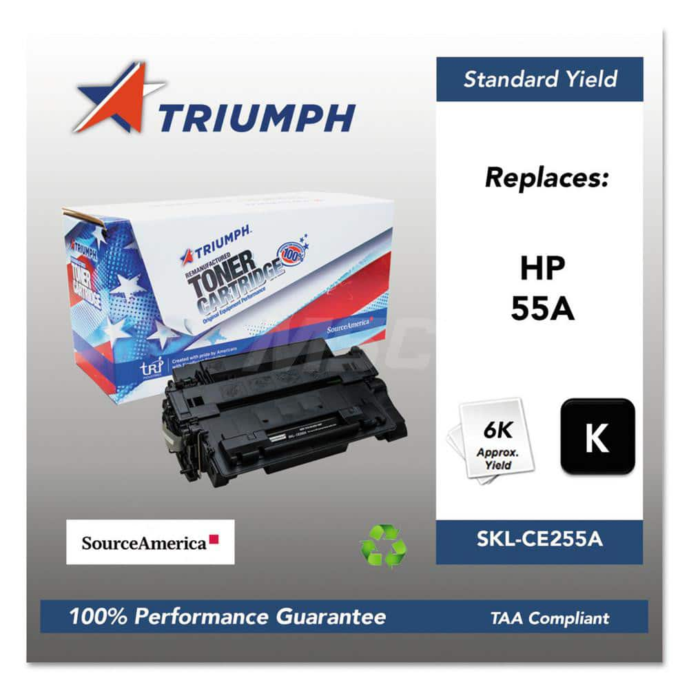 TRIUMPH - Office Machine Supplies & Accessories; Office Machine/Equipment Accessory Type: Toner Cartridge ; For Use With: HP LaserJet P3010; P3015; P3015D; P3015DN; P3015X; P3016 ; Color: Black - Exact Industrial Supply