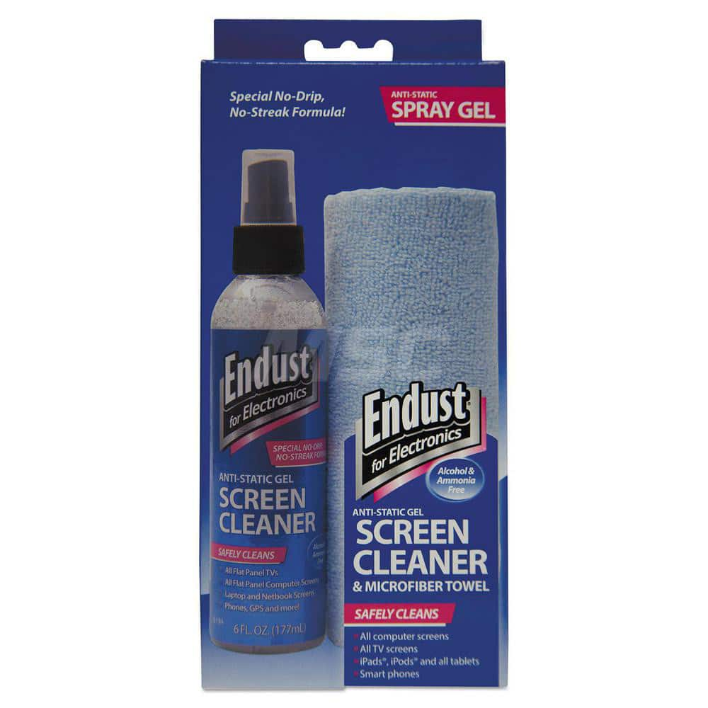 Endust - Office Machine Supplies & Accessories; Office Machine/Equipment Accessory Type: Screen Cleaner ; For Use With: LCD Screens; Plasma Screens ; Contents: Microfiber Cloth ; Color: Clear - Exact Industrial Supply