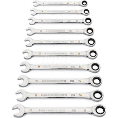 GEARWRENCH - Wrench Sets; Tool Type: Combination Wrench Set ; System of Measurement: Metric ; Size Range: 8.0 - Exact Industrial Supply