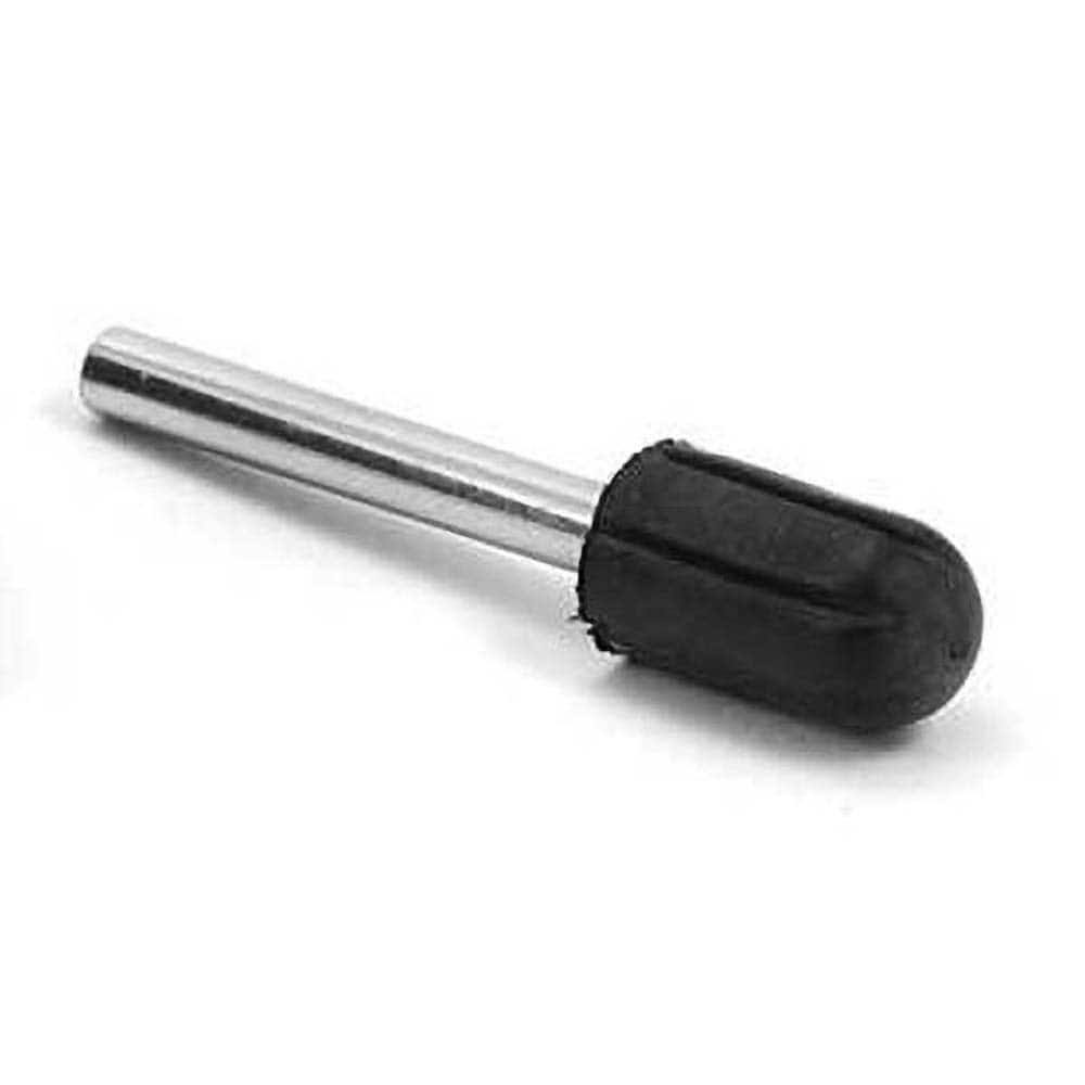 Superior Abrasives - Point Mandrels; Product Compatibility: Rubberized Point ; Hole Size Compatibility (Inch): 9/32 ; Shank Diameter (Inch): 1/8 ; Thread Size: Non-Threaded ; Overall Length (Inch): 1/2 - Exact Industrial Supply