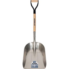 SEYMOUR-MIDWEST - Shovels, Spades, Diggers & Hoes; Type: Scoop ; Blade Type: Square ; Blade Width (Inch): 14-3/4 ; Blade Material: Aluminum ; Handle Length (Inch): 36 ; Handle Type: D-Grip - Exact Industrial Supply