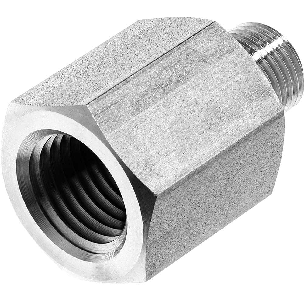 Pipe Fitting: 1/4 x 1/8″ Fitting, 304 Stainless Steel 6,200 psi