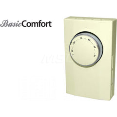 Thermostats; Thermostat Type: Line Voltage Wall Thermostat; Style: Heat Only; Minimum Temperature (F): 41; Maximum Temperature: 90; Minimum Voltage: 120; Maximum Voltage: 277; Amperage: 22; For Use With: Wall, Baseboard, and Cove Heaters; Control Type: Di