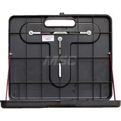 Magnetic Desk Mobile Workstation Mobile Work Center: 30 lb Capacity, Polycarbonate Body, Black