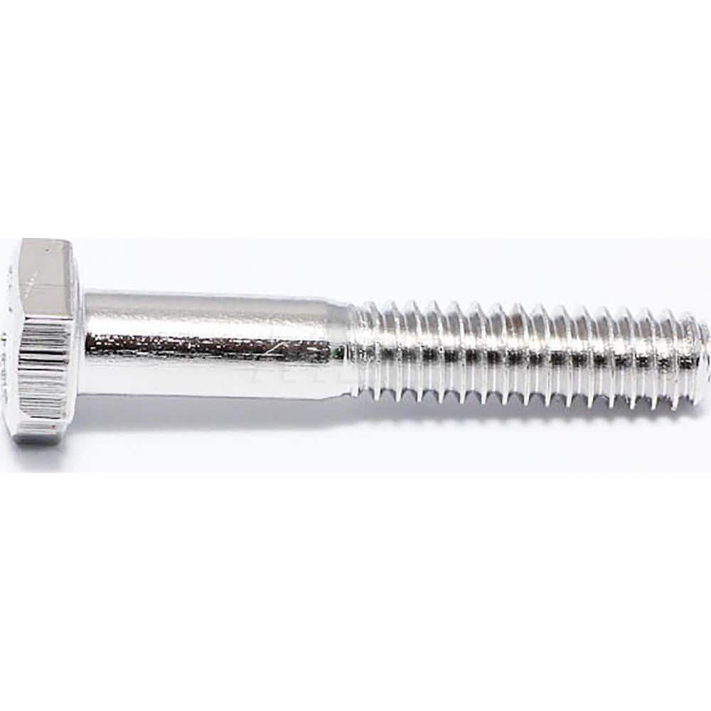 Hex Head Cap Screw: 5/16-18 x 1-1/2″, Grade 18-8 Stainless Steel, NL-19 Finish Partially Threaded, ANSI B18.2.1