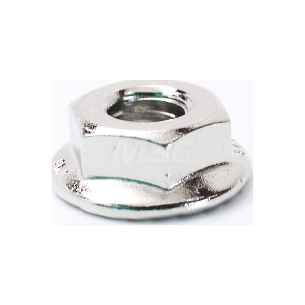 Flange Nuts; Nut Type: Flange Nut; Material: Stainless Steel; Thread Size: #6-32; Flange Diameter (Decimal Inch): 0.3120; Flange Height (Decimal Inch): 0.1710; Flange Height: 0.1710; Nut Height (Decimal Inch): 0.1710; Material Grade: 18-8; Thread Directio