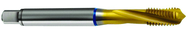 M8x1.25 6H 3-Flute Cobalt Blue Ring Semi-Bottoming 15 degree Spiral Flute Tap-TiN - Best Tool & Supply