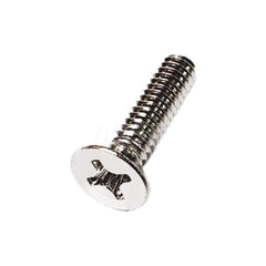 Machine Screw: #8-32 x 1/2″, Flat Head, Phillips Stainless Steel, NL-19 Finish, Grade 18-8, ANSI B18.6.3