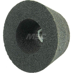 Tool & Cutting Grinding Wheel: 4″ Dia, 3/4″ Width, 16 Grit, Q Hardness, Type 11 Zirconia Alumina, Medium, 9,070 Max RPM