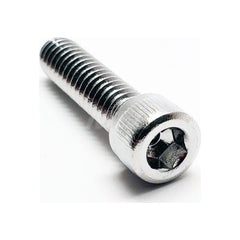 Socket Cap Screw: 1/4-20 Thread, DIN 912, 1/8″ Drive 1-1/4″ Thread Length, Stainless Steel, NL-19