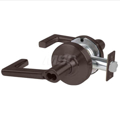 Lever Locksets; Type: Cylindrical Lock; Key Type: Keyless; Strike Type: Curved Lip Strike; Finish/Coating: Oil Rubbed Bronze; Material: Metal; Material: Metal; Door Thickness: 1.75 in; Backset: 2.75 in; Cylinder Type: No Keyway; Minimum Order Quantity: Me