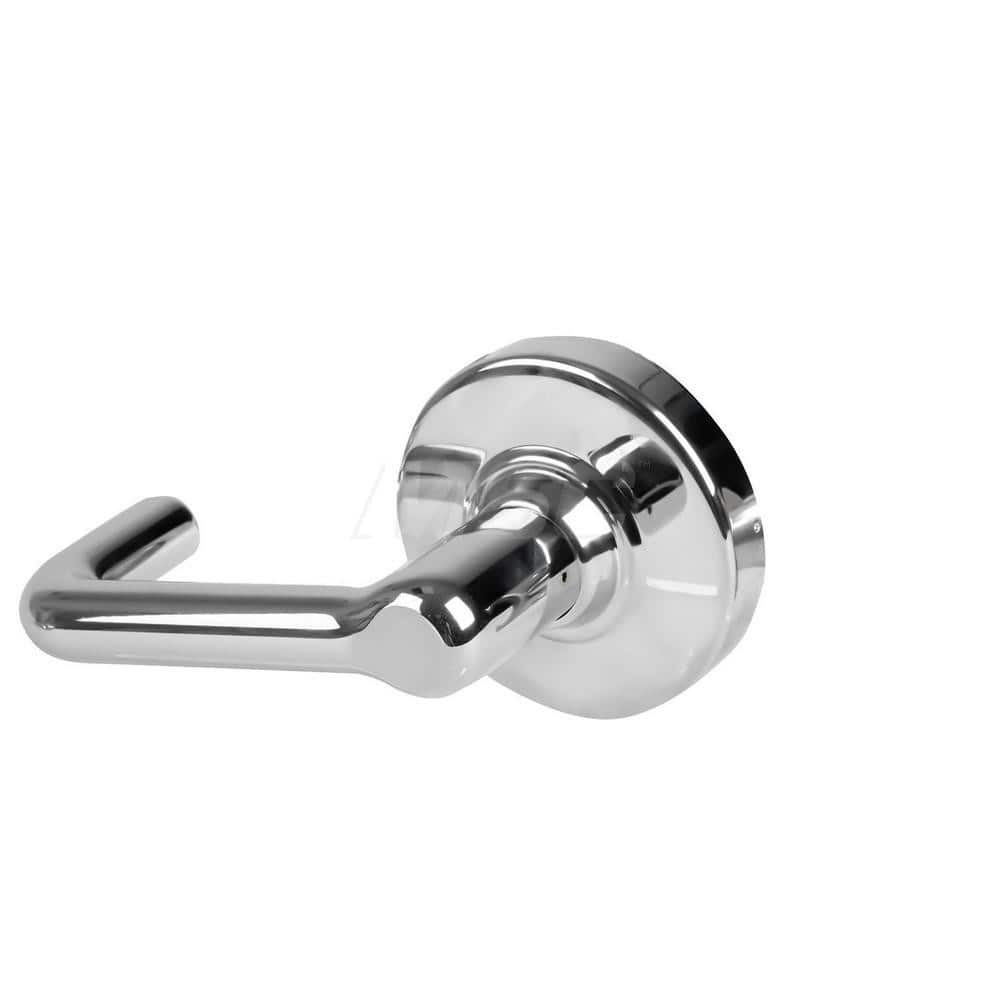 Lever Locksets; Type: Cylindrical Lock; Key Type: Keyless; Strike Type: Curved Lip Strike; Finish/Coating: Bright Chrome; Material: Metal; Material: Metal; Door Thickness: 1.75 in; Backset: 2.75 in; Cylinder Type: No Keyway; Minimum Order Quantity: Metal;