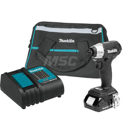 Cordless Impact Driver: 18V, 1/4″ Drive, 3,000 RPM 2 Speed, 1 Lithium-ion Battery Included