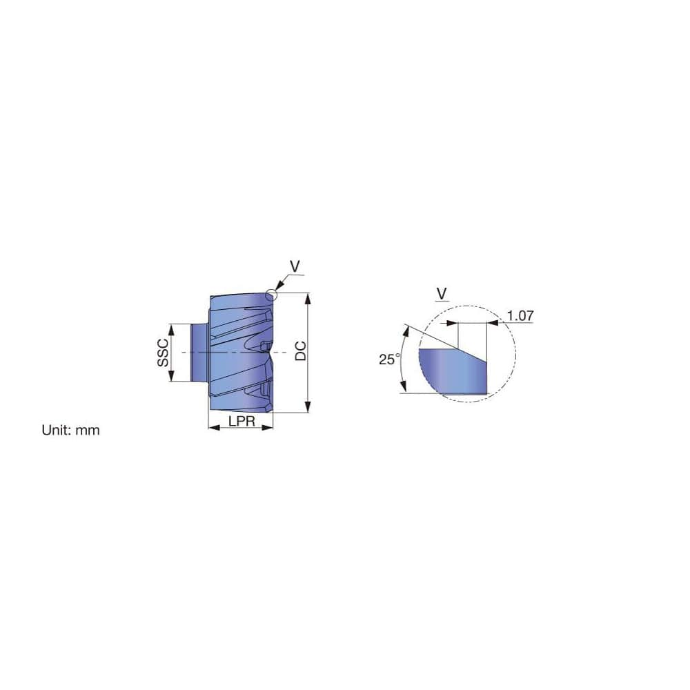 Modular Reamer Heads; Head Diameter (Inch): 20.0000; Head Diameter (mm): 20.0000; Reamer Finish/Coating: Coated; TiAlN; Flute Type: Spiral; Head Length (Decimal Inch): 12.80 mm; Hole Tolerance: h7; Spiral Direction: Left Hand; Cutting Direction: Right Han