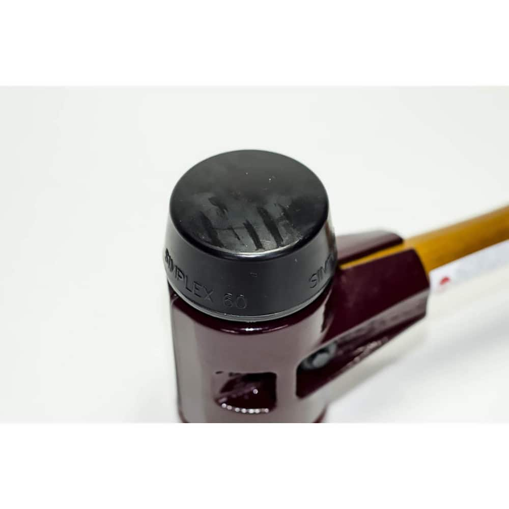 Replacement Heads & Faces; Material: Rubber; Tip Diameter (Decimal Inch): 2.3750; Hardness: Medium Hard; Color: Black; Mount Type: Screw-In; Face Shape: Round; For Use With: Bon Tool #21-968 Paver Mallet