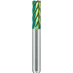 SGS Pro - SB-1, 1/4" Cut Diam, 1/4" Shank Length, NG6, Tungsten Carbide Cylinder Burr with End Cut - Exact Industrial Supply