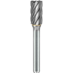 SGS Pro - SB-2, 5/16" Cut Diam, 1/4" Shank Length, NG6, Tungsten Carbide Cylinder Burr with End Cut - Exact Industrial Supply