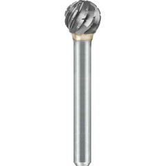 SGS Pro - SD-6, 5/8" Cut Diam, 1/4" Shank Length, NG6, Tungsten Carbide Ball Burr - Exact Industrial Supply