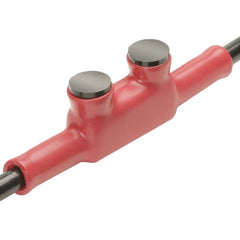 Burndy - Butt Splice Terminals; Insulation Type: Insulated ; Insulation Material: Plastisol ; Connection Type: Lug ; Compatible Wire Size (AWG): 2-1 ; Color: Red ; Overall Length (mm): 160.02 - Exact Industrial Supply