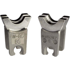 Burndy - Crimper Dies; Tool Type: W-Die ; Size: 0.75" x 1.38" ; Color: Stainless Steel ; For Use With: MD6; MD7 Mechanical; Y500CTHS Hydraulic; PAT600 and PATMD Battery Actuated Crimpers - Exact Industrial Supply