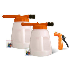 SANI-LAV - Garden & Pump Sprayers; Type: Industrial Foamer & Sanitizer Kit ; Chemical Safe: Yes ; Tank Material: Plastic ; Volume Capacity: 96 oz ; Hose Type: No Hose ; Chemical Compatibility: Cleaner/Degreaser - Exact Industrial Supply