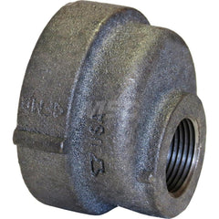 Black Reducing Coupling: 1-1/2 x 3/4″, 125 psi, Threaded Cast Iron, Black Finish, Class 125