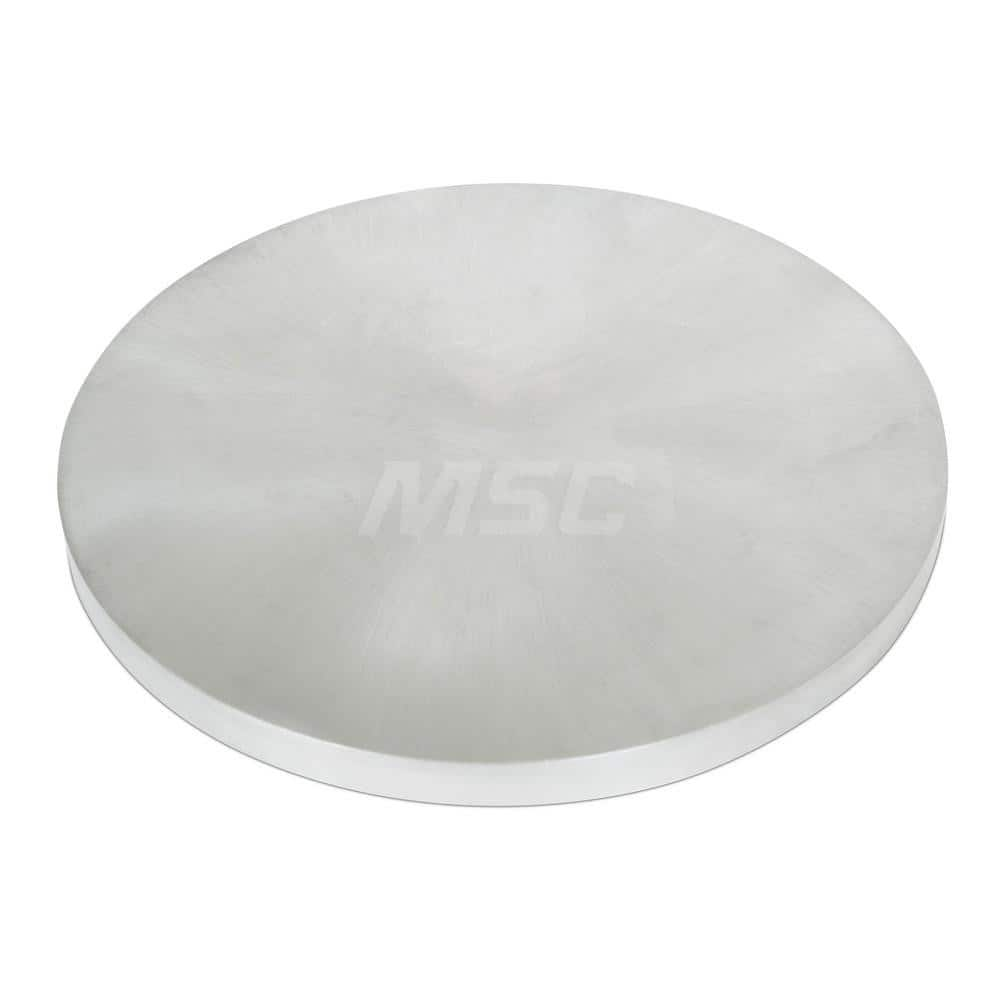 Aluminum Round Precision Sized Plate: Precision Ground, 12″ Long, 12″ Wide, 1/2″ Thick, Alloy 6061