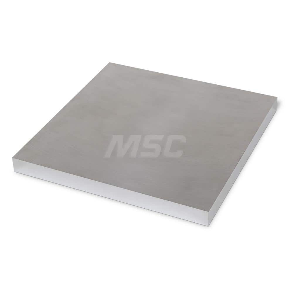 Aluminum Precision Sized Plate: Precision Ground, 8″ Long, 8″ Wide, 1″ Thick, Alloy 6061