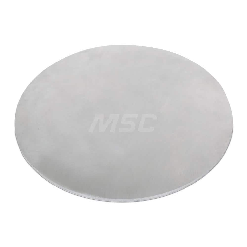 Aluminum Round Precision Sized Plate: Precision Ground, 12″ Long, 12″ Wide, 3/8″ Thick, Alloy 6061