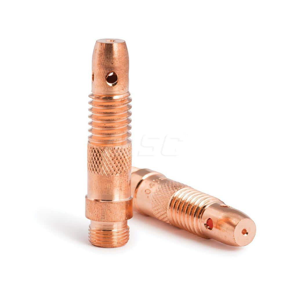 TIG Torch Collets & Collet Bodies; Product Type: Collet Body; Hole Diameter: 0.0400; Material: Copper Alloy; For Use With: 17/18/26 TIG Torches using .040″ Tungsten Electrodes