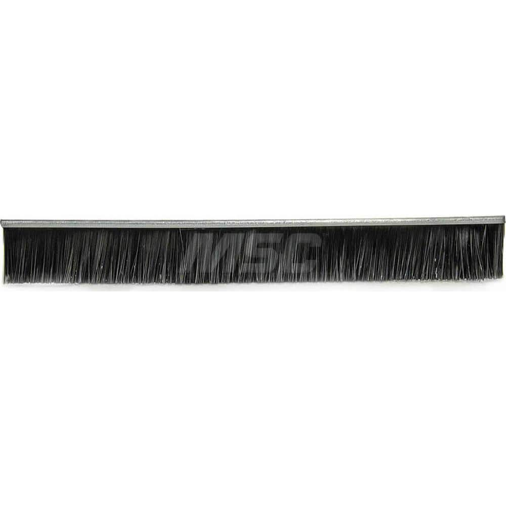 Push Broom: 36″ Wide, Polypropylene Bristle 2-1/2″ Bristle Length, Metal Block, Bolt-On Handle Connection