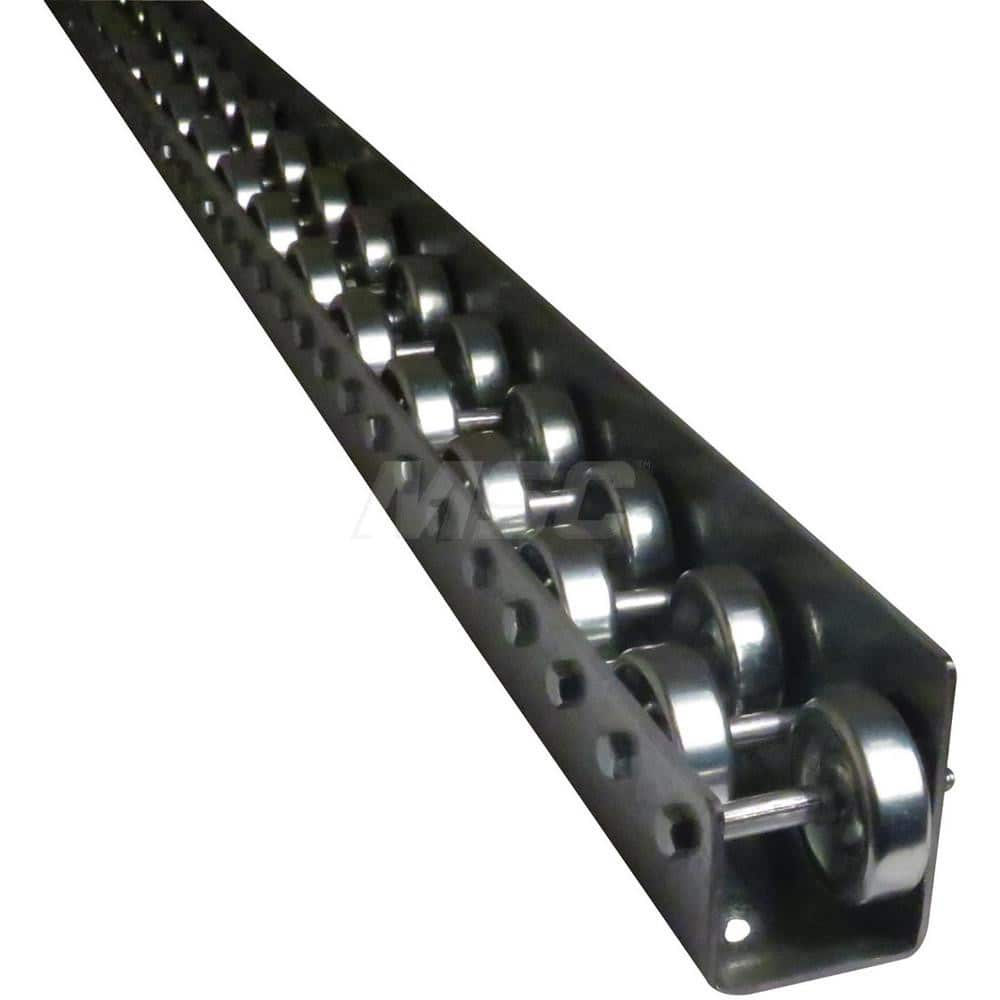 Gravity Conveyors; Conveyor Type: Flow Rail; Component: Wheel; Telescopic: No; Roller Diameter (Decimal Inch): 1.9400; Overall Width: 3; Wheel Material: Zinc Plated Steel; Minimum Extended Length: 5.0 ft; Maximum Extended Length: 5.0000; Minimum Height: 2