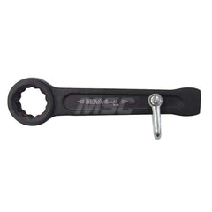 Box End Striking Wrench: 1-15/16″, 12 Point, Single End 250 mm OAL, Steel, Black Finish