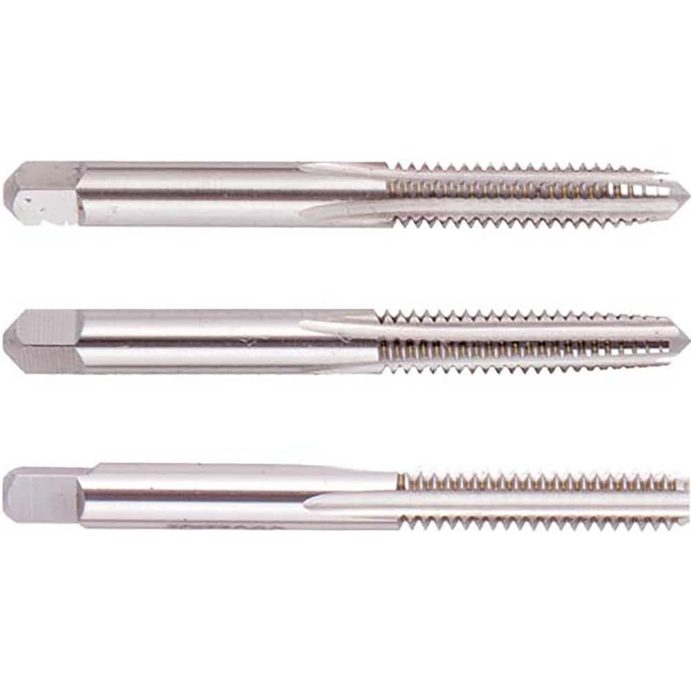 Tap Sets; Chamfer: Plug; Bottoming; Taper; Material: High Speed Steel; Thread Direction: Right Hand; Thread Limit: H3; Number Of Taps: 3; Thread Standard: UNF; Case Type: Plastic Case; Number Of Pieces: 3; Number Of Flutes: 4; Overall Length: 3.38