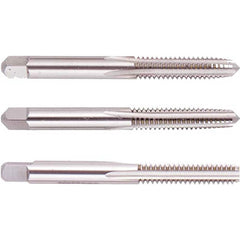 Tap Sets; Chamfer: Plug; Bottoming; Taper; Material: High Speed Steel; Thread Direction: Right Hand; Thread Limit: H3; Number Of Taps: 3; Thread Standard: UNC; Case Type: Plastic Case; Number Of Pieces: 3; Number Of Flutes: 4; Overall Length: 4.25