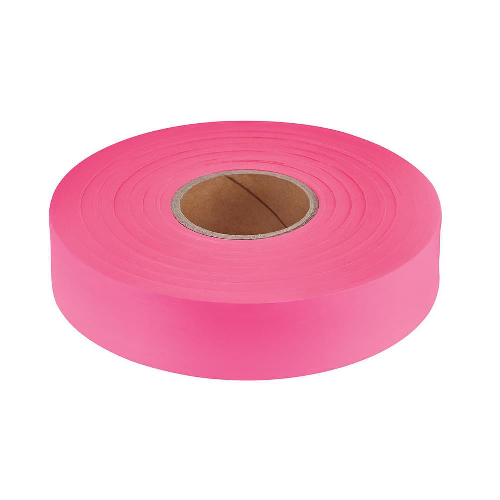 Barricade & Flagging Tape; Legend: None; Material: Plastic; Overall Length: 600.00; Color: Pink; Features: Options for Uses Could be: Surveying Work, Marking Trails, Marking Boundaries, etc.