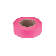 Barricade & Flagging Tape; Legend: None; Material: Plastic; Overall Length: 200.00; Color: Pink; Features: Durable Plastic Remains Pliant in Cold Weather